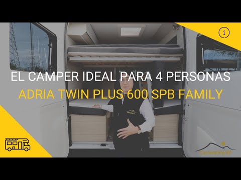 The ideal camper for 4 people | Adria Twin Plus 600 SPB Family