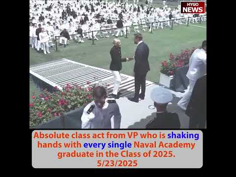 Absolute class act VP shaking hands with every graduate; Bessent: important GDP/debt grow out of