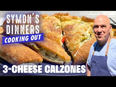 Michael Symon's Three-Cheese Calzones | Symon's Dinners Cooking Out | Food Network