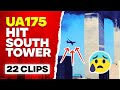 Flight 175 Hits South Tower 22 Angles Real Footage From 9 11