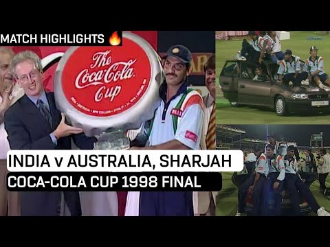 INDIA VS AUSTRALIA, SHARJAH #COCA-COLA CUP 1998 FINAL #MATCH HIGHLIGHTS 😲