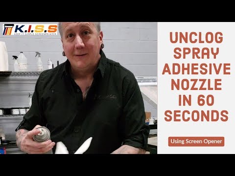 Unclog Spray adhesive nozzle in 60 Seconds