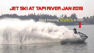 preview picture of video 'Blood-curdling Jet ski Experience  at Tapi River'