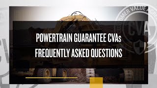 Cat® Customer Value Agreements | Powertrain Guarantee CVA FAQ