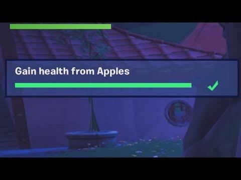 ✅ Gain health from Apples - Fortnite Week 2 Season 8 Challenges