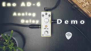 Video thumbnail for ENO AD-6 Analog Delay Demo playthrough (no talking) by Rudy Bressers