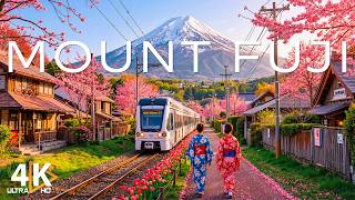 Spring in Mount Fuji, Japan 4K 🌸 Discover Sakura Paths, Serene Lakes & Iconic Mountain Beauty