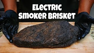 Texas Style Brisket In An Electric Smoker - Smokin