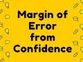Margin of Error from Confidence Interval Calculator Video