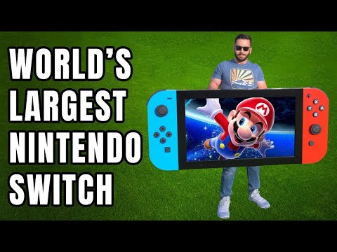 Engineer Creates The World's Largest Nintendo Switch And It Actually Works