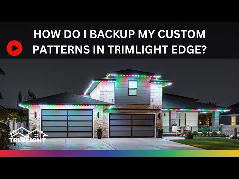 How do I back up my custom patterns? video thumbnail