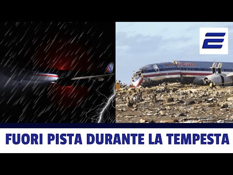 ⛈  737 ESCE FUORI PISTA IN MEZZO ALLA TEMPESTA-  ✈️ Volo American Airlines 331