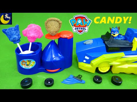 Paw Patrol Toys Make Candy Lollipops! Chocolate Desert Maker Batman Stories for Kids Cooking Video!