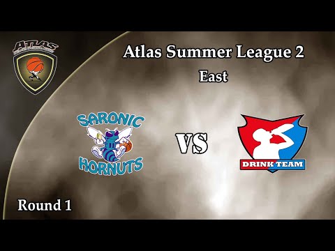 Atlasbasket_Summer League 2 - Round 1 - SARONIC HORNUTS vs SUN CITY DRINK TEAM 64-71