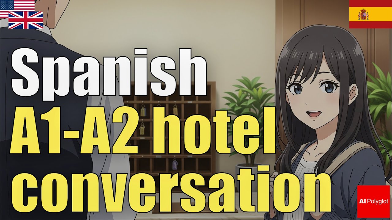 Spanish A1-A2 Hotel Conversation | Natural Listening | Must-Know