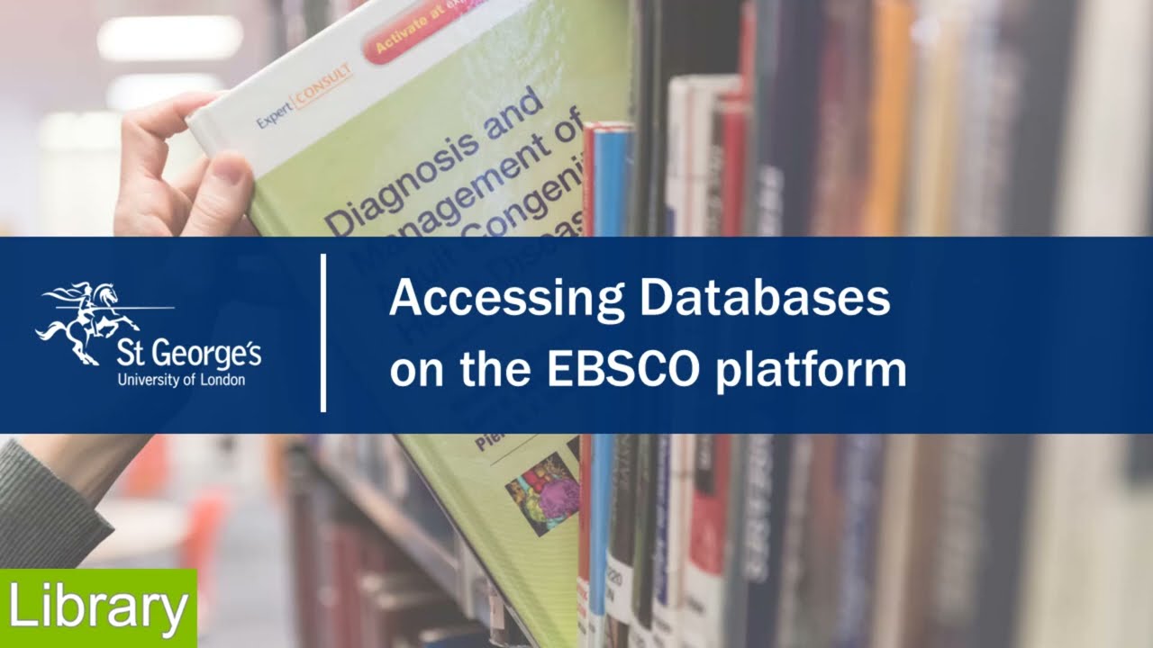 EBSCO - Accessing Tooting Databases