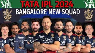 IPL 2024 | Royal Challengers Bangalore New Squad | RCB Full Squad for IPL 2024 | RCB Team 2024