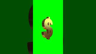 Download lagu Green Screen Animated Golden Dollar Sign #dollarsign #dollar #greenscreen #shorts mp3