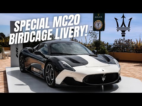 Maserati Shows Off MC20 Birdcage Livery and Grecale Trofeo In Monte Carlo