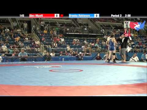 Fargo 2012 145 Round 6: Alec Wyatt (Colorado) vs. Brooks Robinson (Utah)