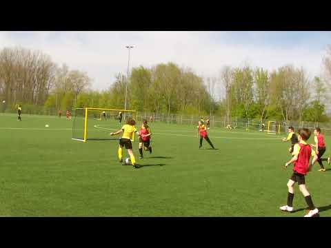 Stagetraining 1 U11 wedstrijdvorm 1: TT+ Opbouwzone beheersen - aanspeelbaarheid