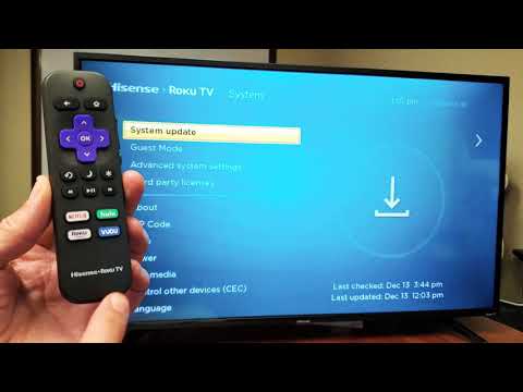 Hisense Smart TV (Roku TV): How to do a Software System Update