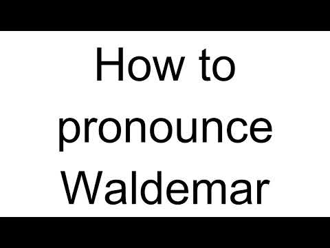 How to Pronounce Waldemar (Polish)
