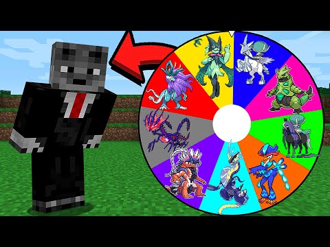 Nova Roleta de Pokemon Decide o meu Time na Lucky Pixelmon 0 % vs 100 % vs -100 % no Minecraft
