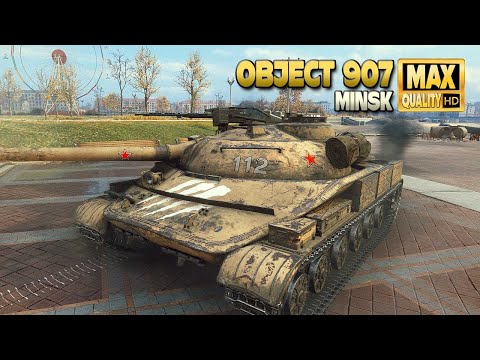 Obj. 907: Unexpected outcome on map Minsk - World of Tanks