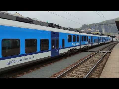 Os vlak směr Kadaň Prunéřov, odjezd z Ústí nad Labem