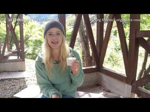 37 Trying Minobu's original ice cream