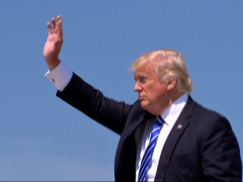 Amid Crisis at Home, Trump Makes 1st Trip Abroad