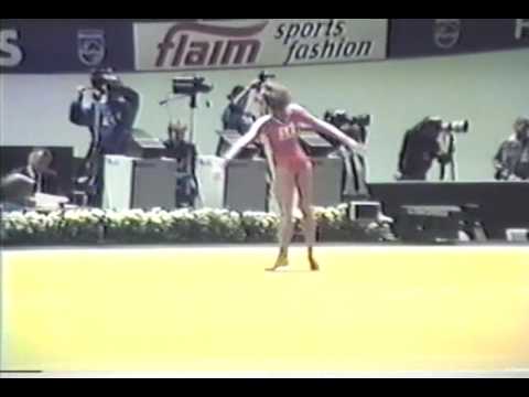 6th T USA Phoebe Mills Comp FX - 1987 World Gymnastics Championships 9.550