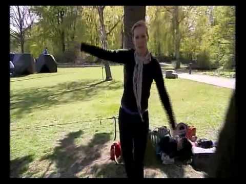 TV2 Praxis og Cecilie Beck går på slackline med slackline.dk og FREE FEET