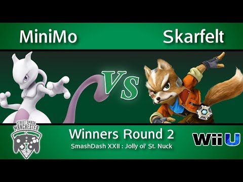 SmashDash XXII - MiniMo (Mewtwo) Vs. Skarfelt (Fox) - Winners Round 2