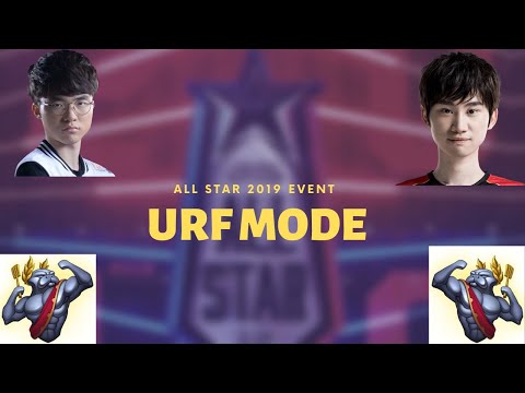 Team URF A vs Team URF B - Show Match (ft. Faker, Doinb, Caps) | Day 1 2019 LoL All Star Event