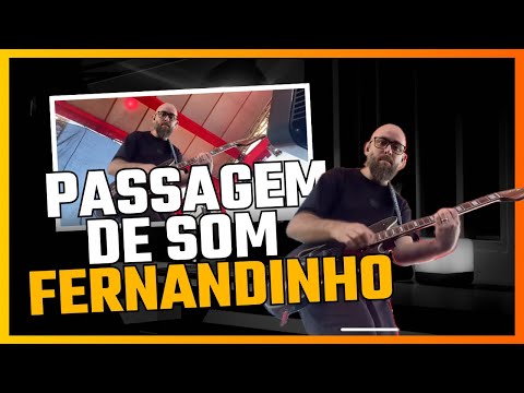 Passagem de som- Fernandinho e banda!