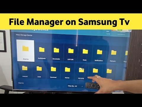 How to find file manager in samsung smart tv | File manager kaha hota hai