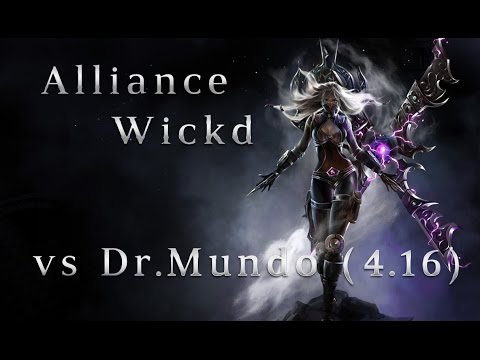 Alliance Wickd Irelia TOP vs Dr Mundo in Korea Season 4 (4.16) League of Legends SoloQ