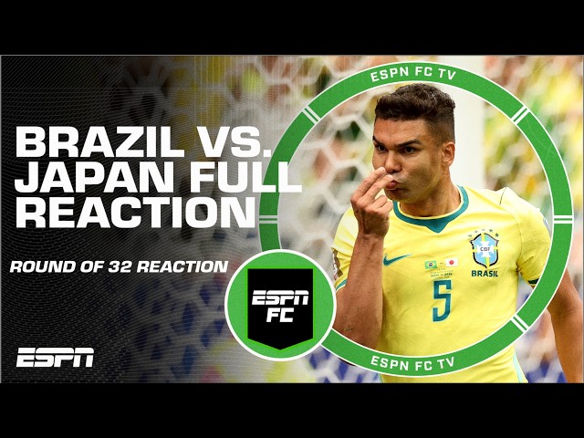 LATE LATE GOAL! FULL REACTION: Brazil vs. Japan [Round of 32] | ESPN FC