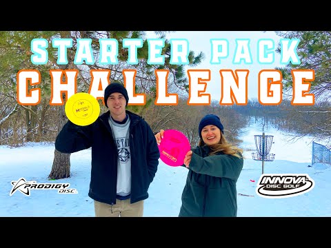 ULTIMATE DISC GOLF STARTER PACK CHALLENGE | Innova vs  Prodigy