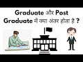 Graduate Aur Post Graduate Me Kya Difference Hota Hai