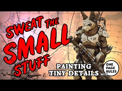 Painting Fine Details and Choosing a Fine Detail brush.