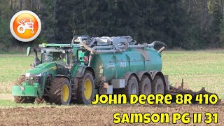 Slurry 2025 | John Deere 8R 410 & Samson PG II 31 slurry tank