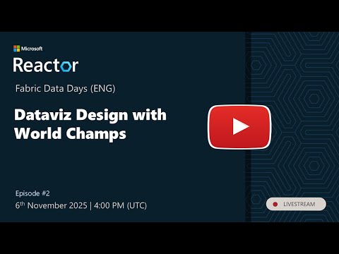 Fabric Data Days - Dataviz Design with World Champs