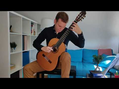 Dusan Bogdanovic, Danse et fugue, solo guitar by Bogdan Mihailescu
