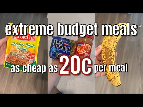 Extreme Budget Meals As Cheap As 20c Per Meal! 50 cent Meals OR LESS Extreme Budget Meal Ideas