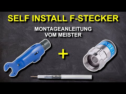Self-install F-connector assembly instructions - Cabelcon 5.1 and Kathrein EMK 20+ Instructions f...