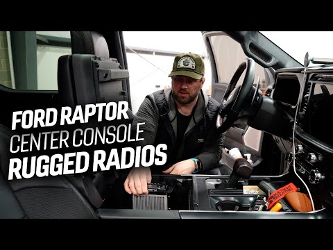 Installing Rugged Radios M1 in Ford Raptor Center Console
