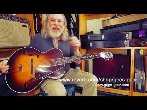 Gibson made Henry L Mason CW-5 / 1936-39 / Ultra Rare Carved Top! image 23